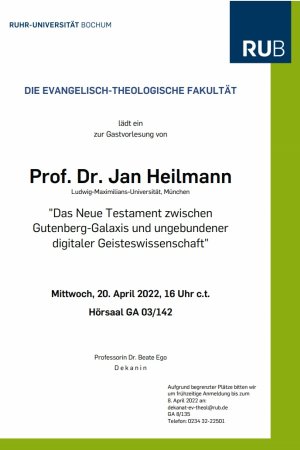 Gastvortrag Prof. Dr. Heilmann